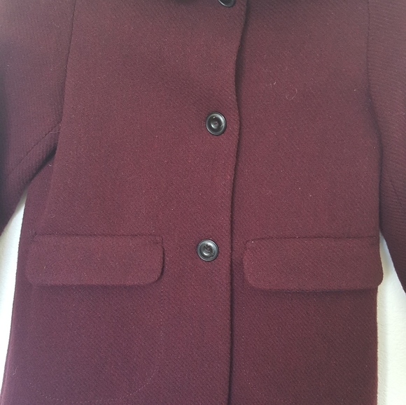 Zara Girl coat in red maroon - Picture 4 of 6